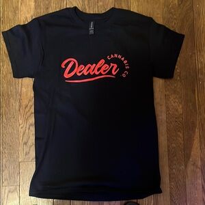 Black T-Shirt with Red Graphic